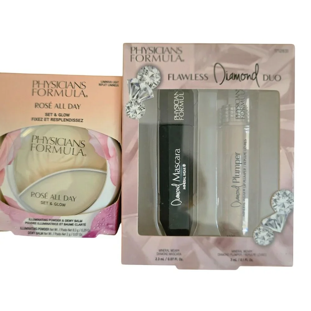 Physicians Formula Flawless Diamond Duo & Rosé All Day Set & Glow Makeup‎ Set